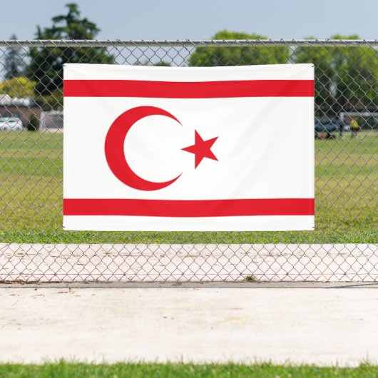 vlag van Noord-Cyprus Spandoek (Insitu)
