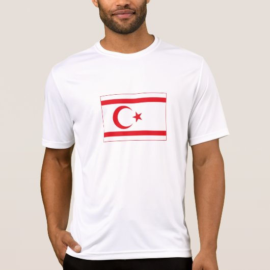 Vlag van Noord-Cyprus T-shirt (Voorkant)