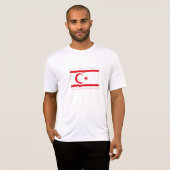 Vlag van Noord-Cyprus T-shirt (Voorkant volledig)