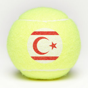 Vlag van Noord-Cyprus Tennisballen
