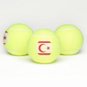 vlag van Noord-Cyprus Tennisballen (Multi)