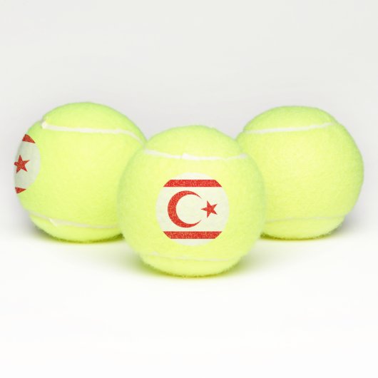 vlag van Noord-Cyprus Tennisballen (Multi)