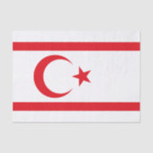 vlag van Noord-Cyprus Tissuepapier (Voorkant)