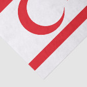 vlag van Noord-Cyprus Tissuepapier (Detail)