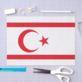 vlag van Noord-Cyprus Tissuepapier (Craft)