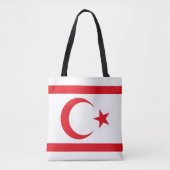 vlag van Noord-Cyprus Tote Bag (Voorkant)