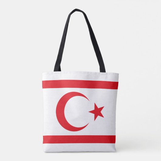 vlag van Noord-Cyprus Tote Bag (Achterkant)