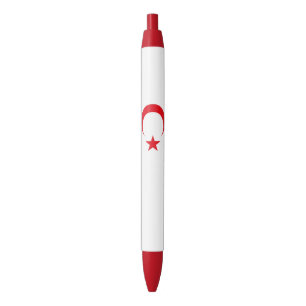 Vlag van Noord-Cyprus Zwarte Inkt Pen