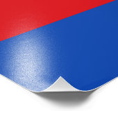 Vlag van Noord-Holland Foto Afdruk (Hoek)
