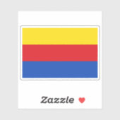 Vlag van Noord-Holland, Nederland Sticker (Vel)