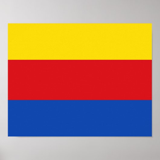 Vlag van Noord-Holland Poster (Voorkant)