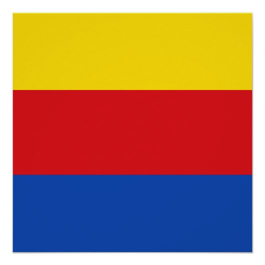 Vlag van Noord-Holland Poster (Voorkant)