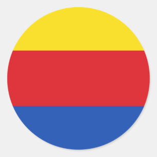 Vlag van Noord-Holland Ronde Sticker