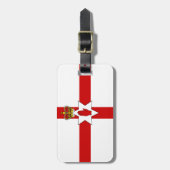 Vlag van Noord-Ierland Bagagelabel (Voorkant verticaal)