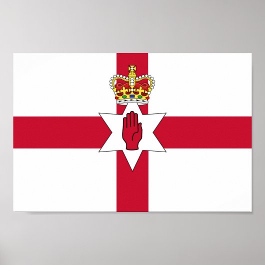 Vlag van Noord-Ierland Poster (Voorkant)