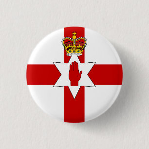 Vlag van Noord-Ierland Ronde Button 3,2 Cm