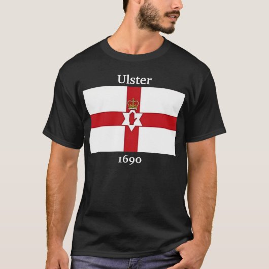 vlag van Noord-Ierland, Ulster, 1690 T-shirt (Voorkant)