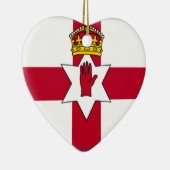 vlag van Noord-Ierland (Ulster) Keramisch Ornament (Rechts)