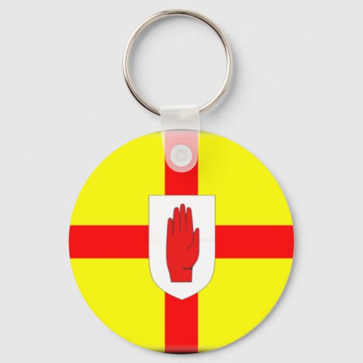 vlag van Noord-Ierland (Ulster) Sleutelhanger (Voorkant)