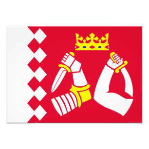 Vlag van Noord-Karelië Foto Afdruk