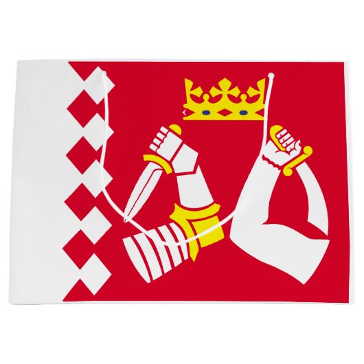 Vlag van Noord-Karelië Groot Cadeauzakje (Voorkant)