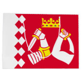 Vlag van Noord-Karelië Groot Cadeauzakje (Achterkant)