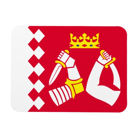Vlag van Noord-Karelië Magneet (Horizontaal)