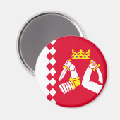 Vlag van Noord-Karelië Magneet (Voorkant / Achterkant)