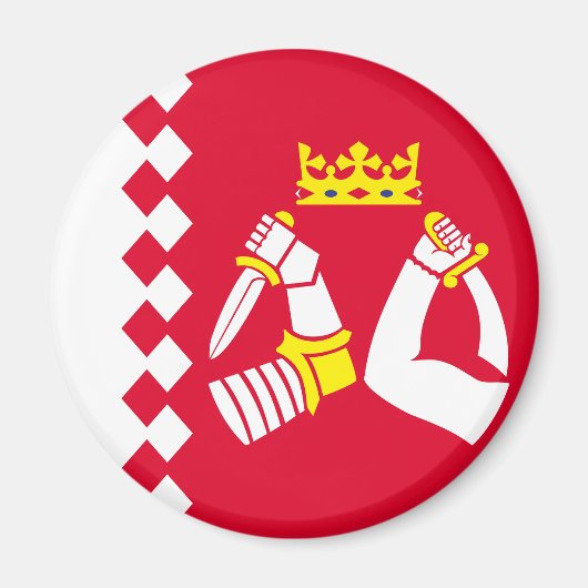 Vlag van Noord-Karelië Magneet (Voorkant)
