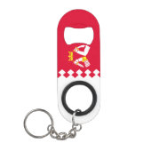Vlag van Noord-Karelië Mini Flessenopener (Voorkant)