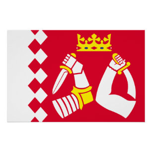 Vlag van Noord-Karelië Perfect Poster