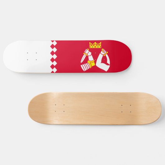 Vlag van Noord-Karelië Persoonlijk Skateboard (Horizontaal)