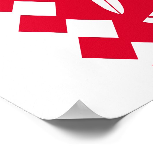 Vlag van Noord-Karelië Poster (Hoek)