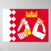 Vlag van Noord-Karelië Poster (Voorkant)