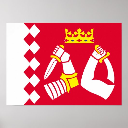 Vlag van Noord-Karelië Poster (Voorkant)