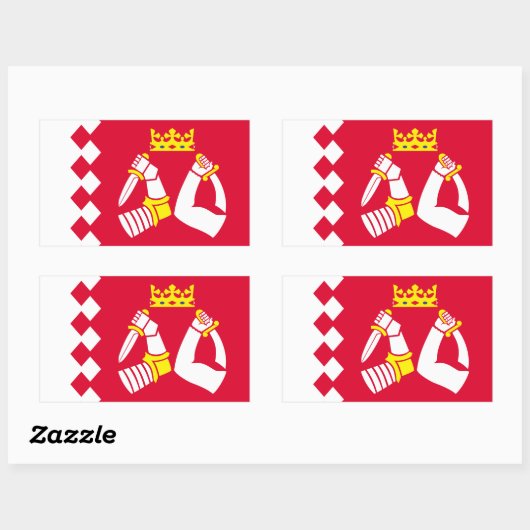 Vlag van Noord-Karelië Rechthoekige Sticker (Vel)