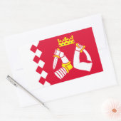 Vlag van Noord-Karelië Rechthoekige Sticker (Envelop)