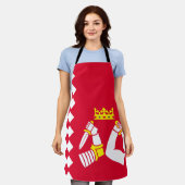 Vlag van Noord-Karelië Schort (Gedragen)