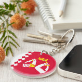 Vlag van Noord-Karelië Sleutelhanger (Voorkant Rechts)