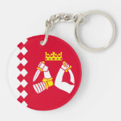 Vlag van Noord-Karelië Sleutelhanger (Achterkant)