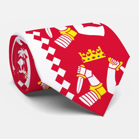 Vlag van Noord-Karelië Stropdas (Opgerold)