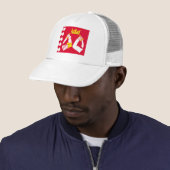 Vlag van Noord-Karelië Trucker Pet (In situ)