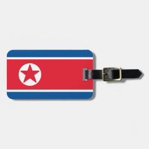 Vlag van Noord-Korea Bagagelabel