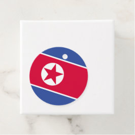 Vlag van Noord-Korea Bedankjes Labels