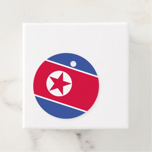 Vlag van Noord-Korea Bedankjes Labels (In situ)