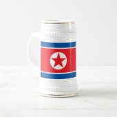 Vlag van Noord-Korea Bierpul (Voorkant links)