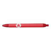 Vlag van Noord-Korea Blauwe Inkt Pen (Voorkant)