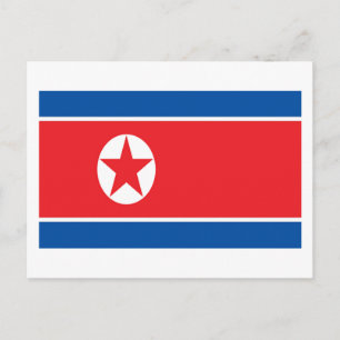 Vlag van Noord-Korea Briefkaart