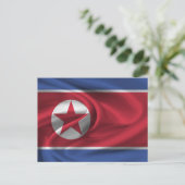 Vlag van Noord-Korea Briefkaart (Staand voorkant)