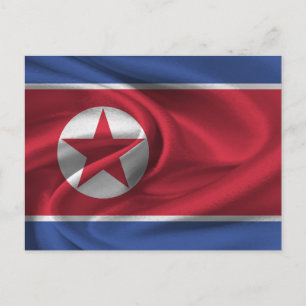 Vlag van Noord-Korea Briefkaart